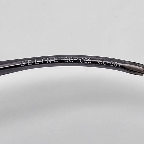 Celine SC1033 Col. 581 Silver Frame Grey Blue Gradient Mirror Lens Sunglasses - Picture 7 of 12